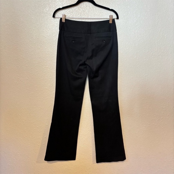 Express Black & White Pinstripe Editor Wide Leg Trouser Pants Size 00 - Picture 6 of 8